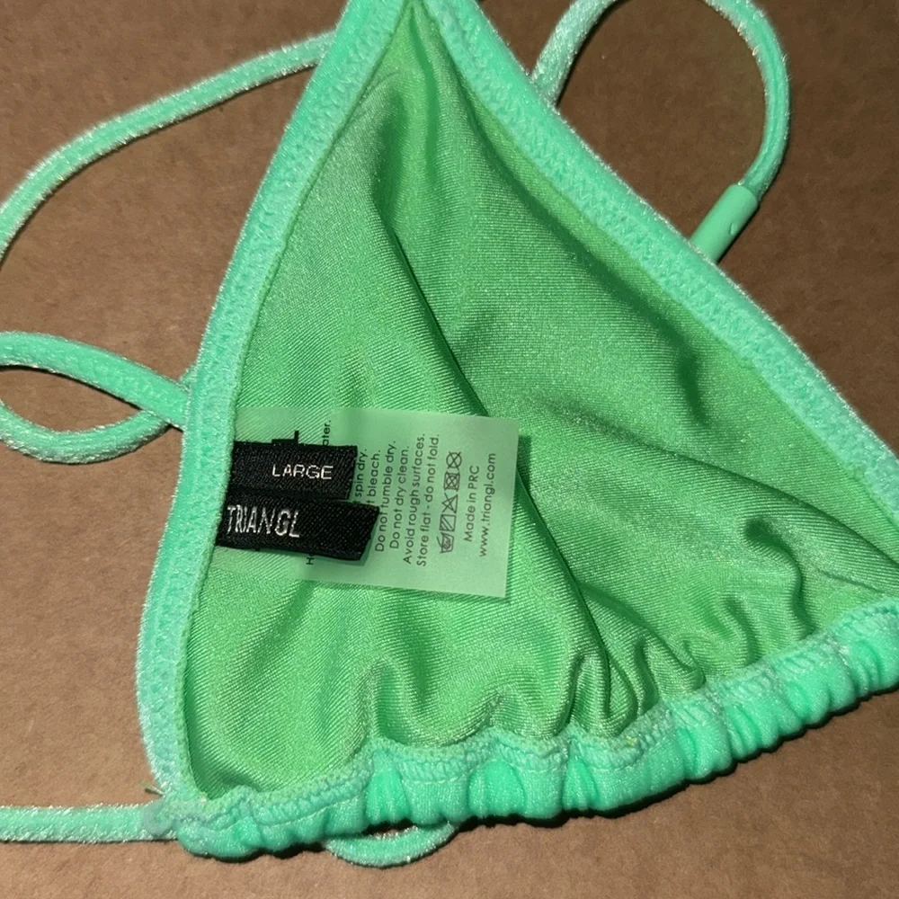 Triangl Swimwear lime Bikini Top - Picture 3 of 4